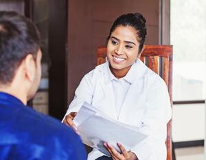 A counseling dietician 