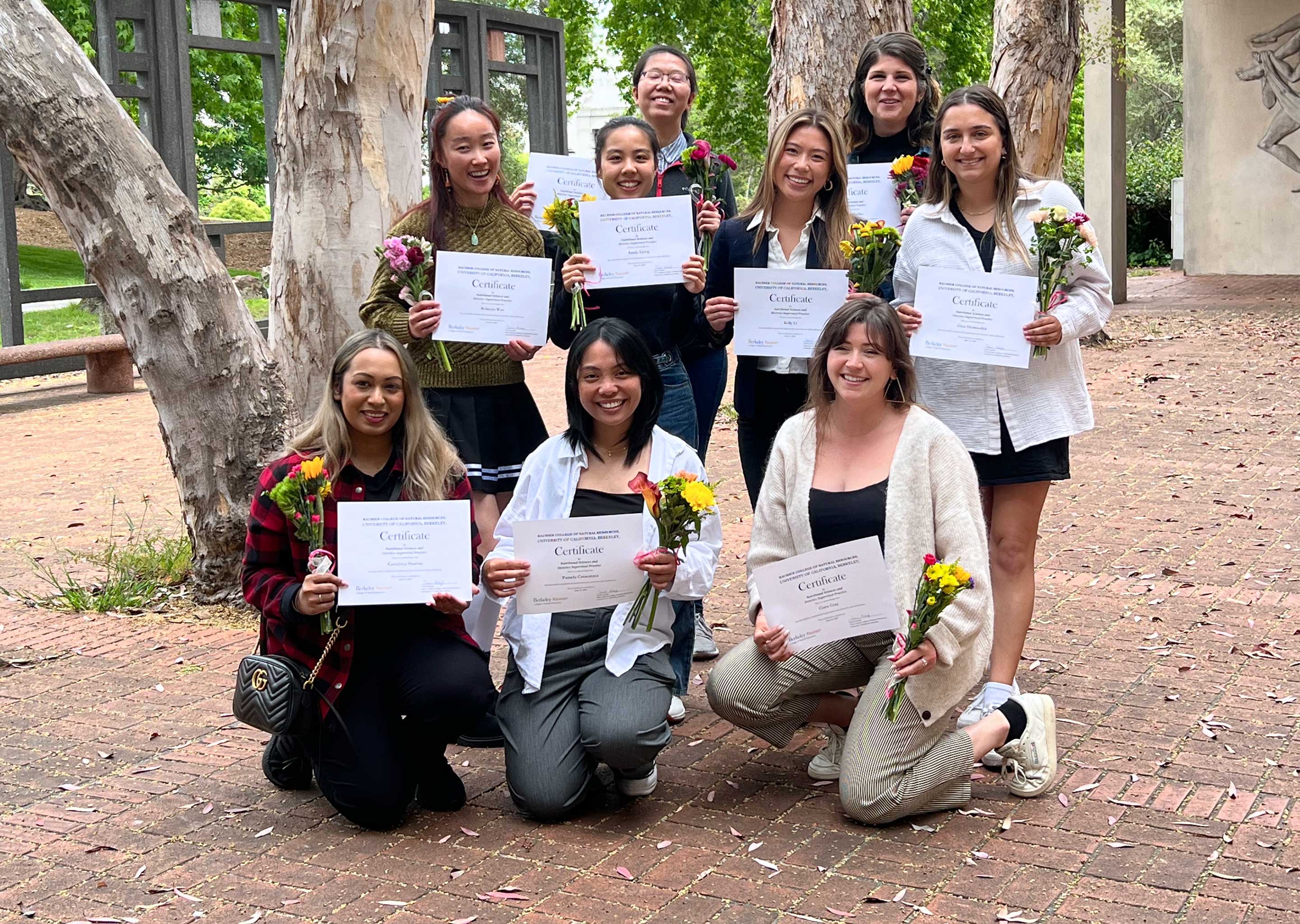 A group of dietetics certificate students