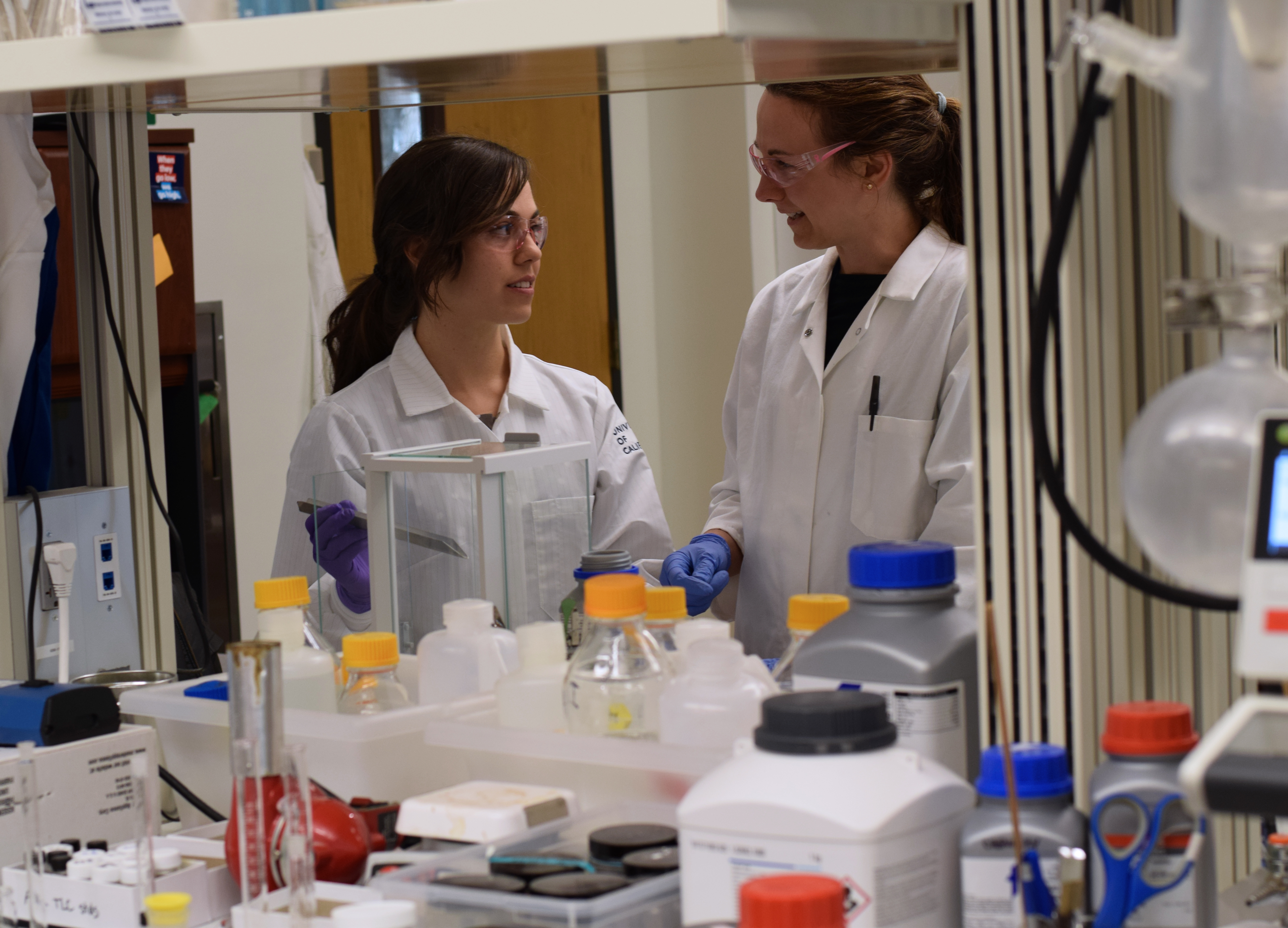 Researchers in a lab.