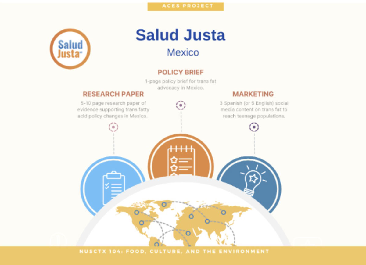 Graphic of NST project for better food policies in Mexico